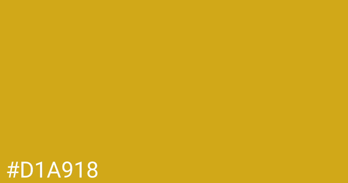 Hex color #d1a918 graphic