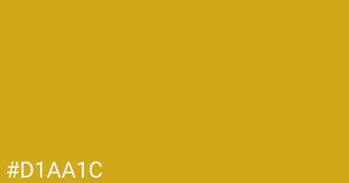 Hex color #d1aa1c graphic