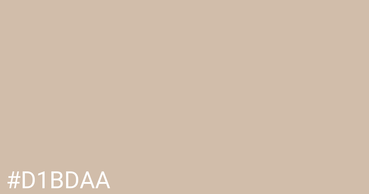 Hex color #d1bdaa graphic