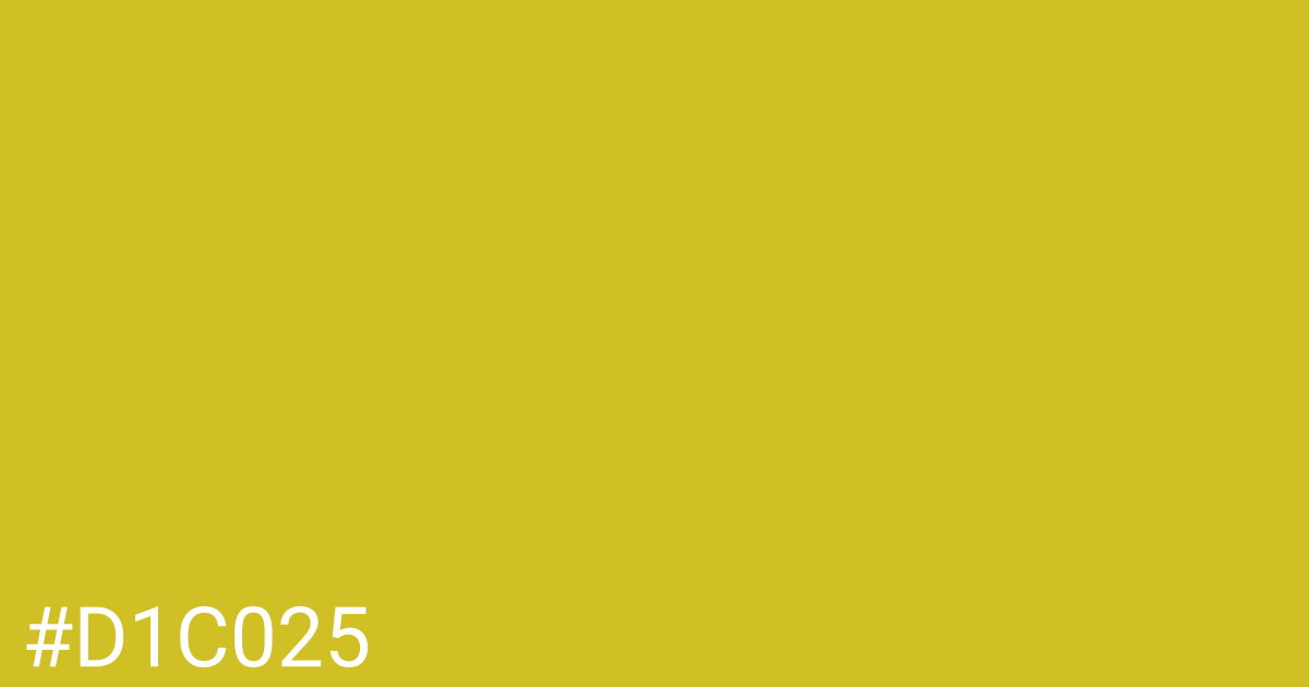 Hex color #d1c025 graphic