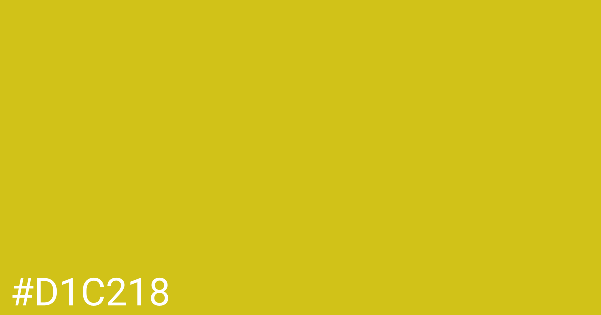 Hex color #d1c218 graphic