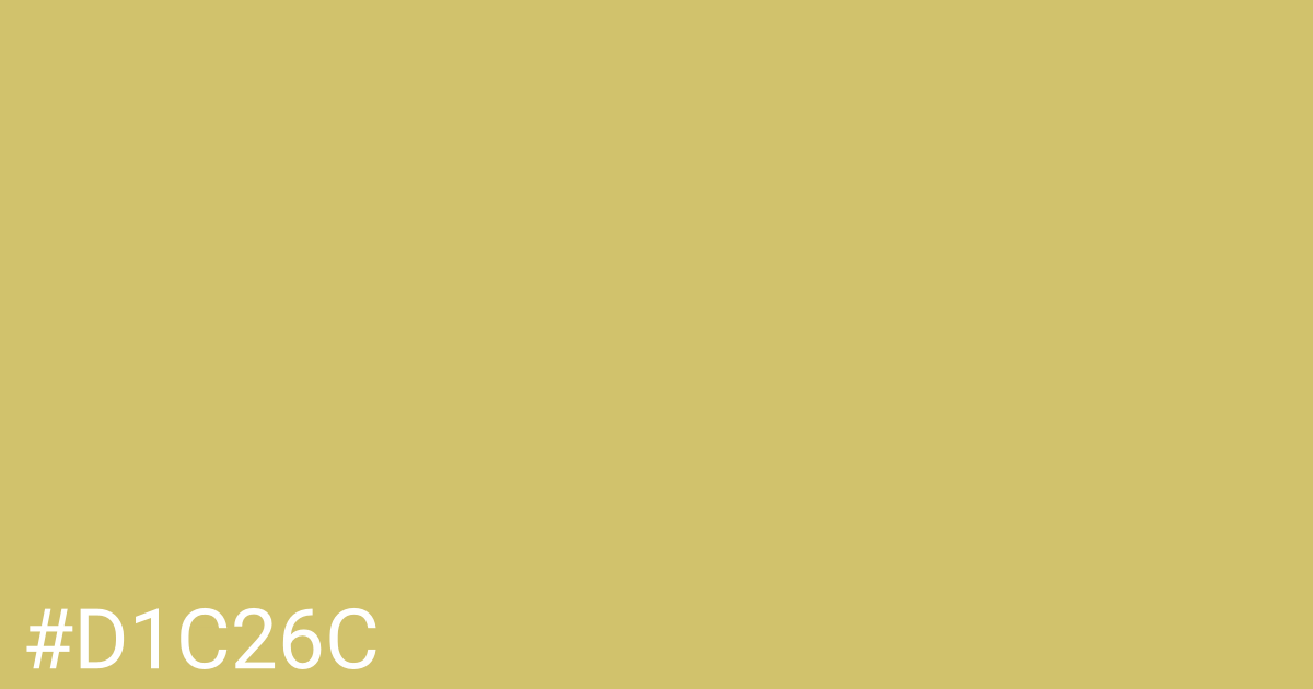 Hex color #d1c26c graphic