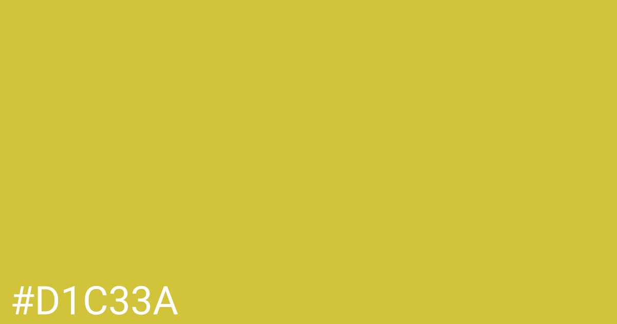Hex color #d1c33a graphic