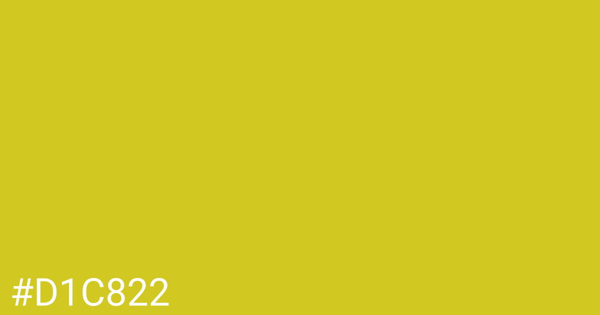 Hex color #d1c822 graphic