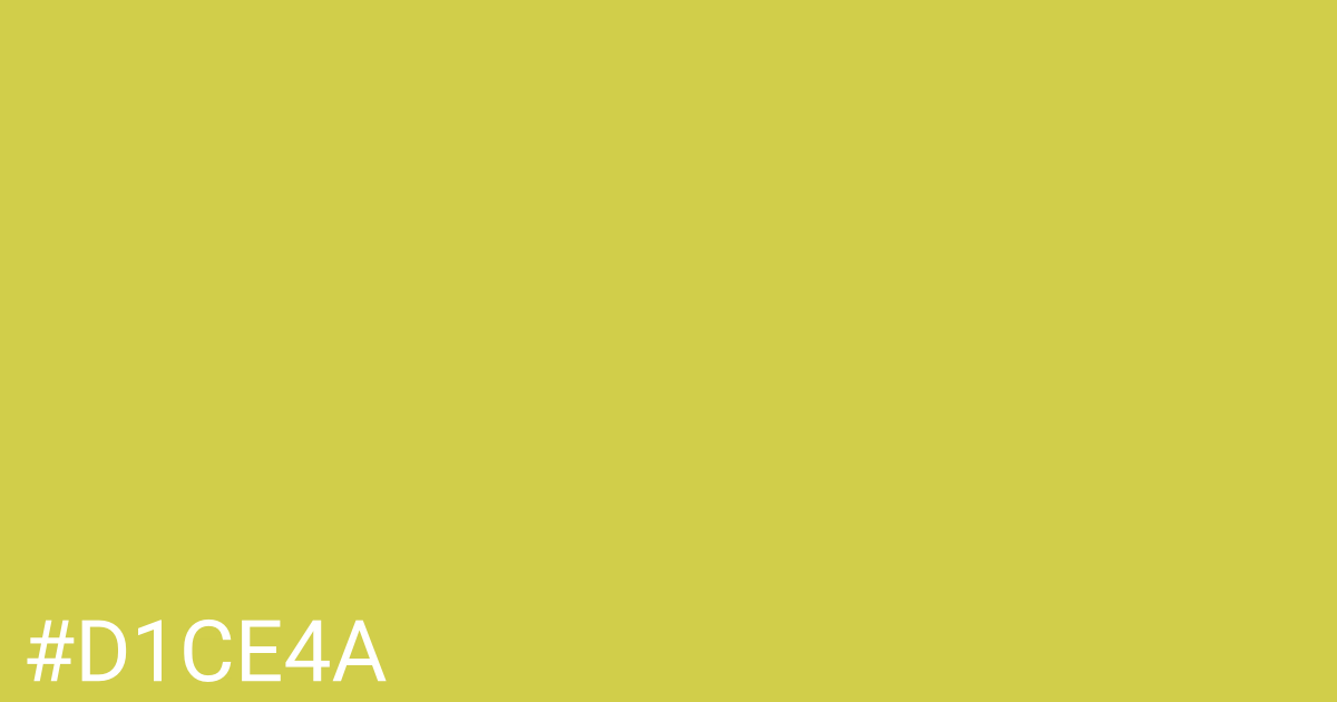 Hex color #d1ce4a graphic