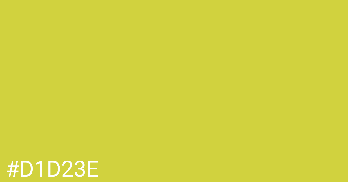 Hex color #d1d23e graphic