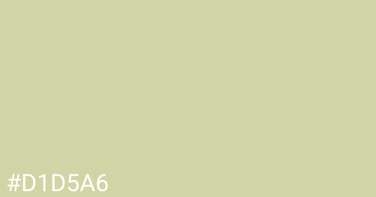 Hex color #d1d5a6 graphic
