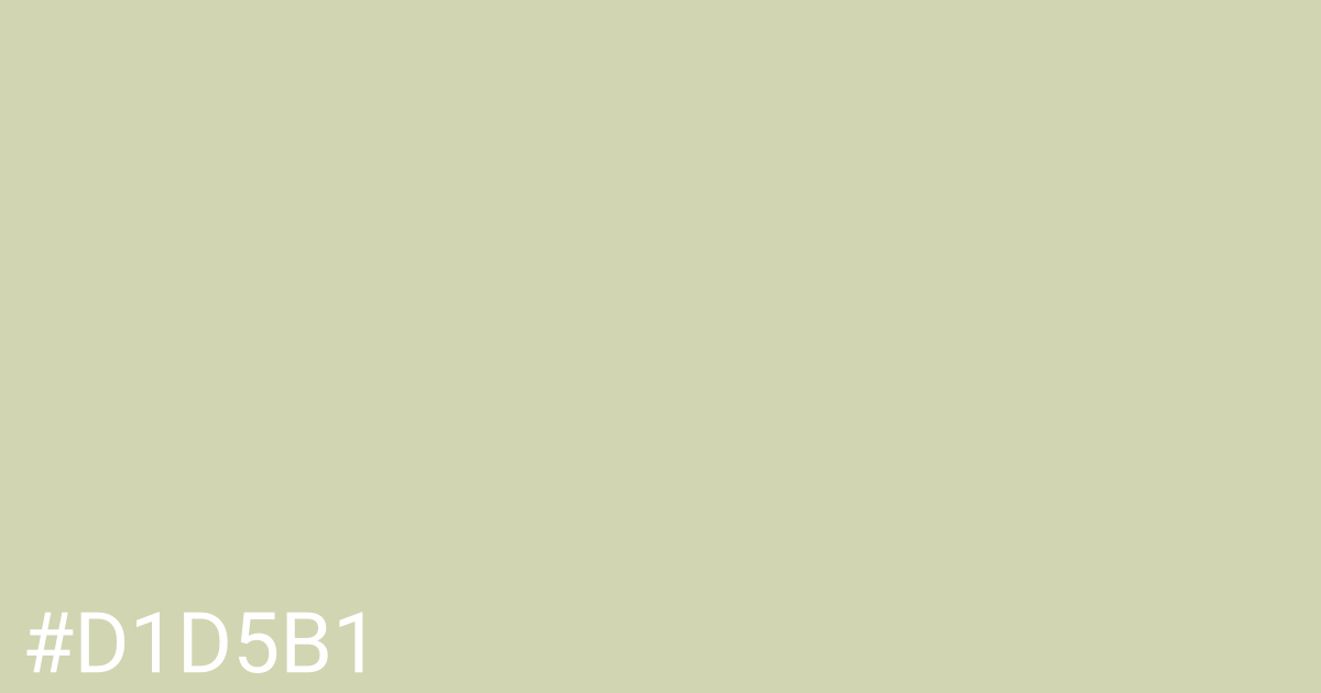 Hex color #d1d5b1 graphic