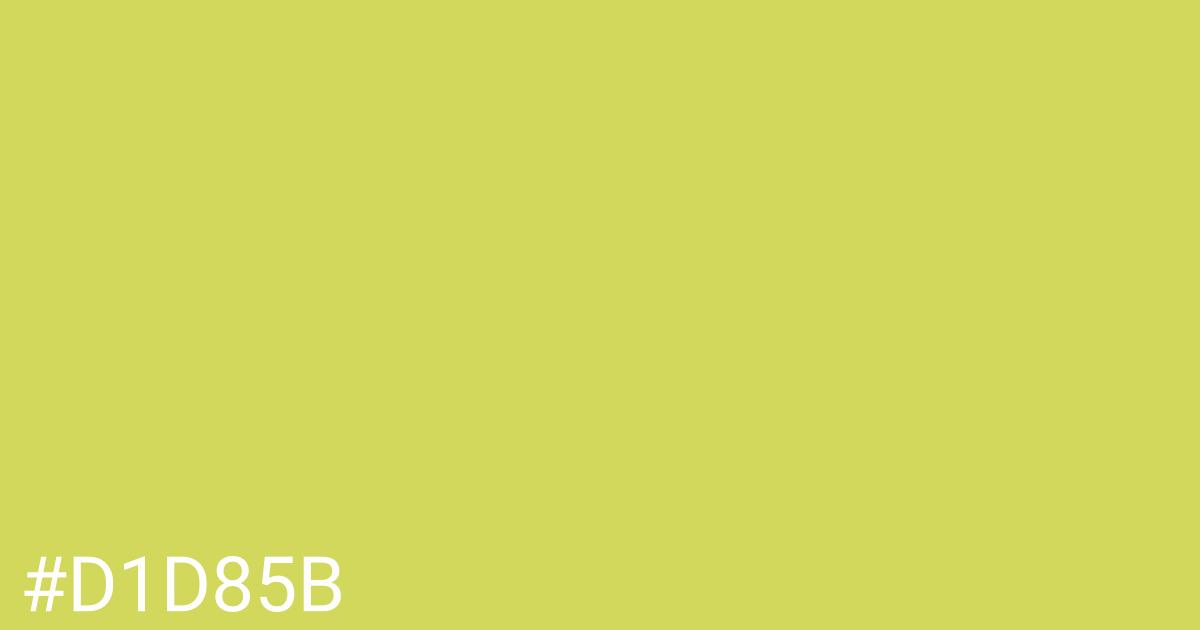 Hex color #d1d85b graphic