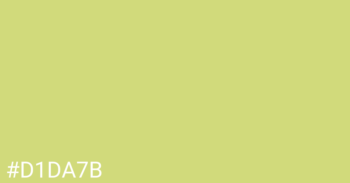 Hex color #d1da7b graphic
