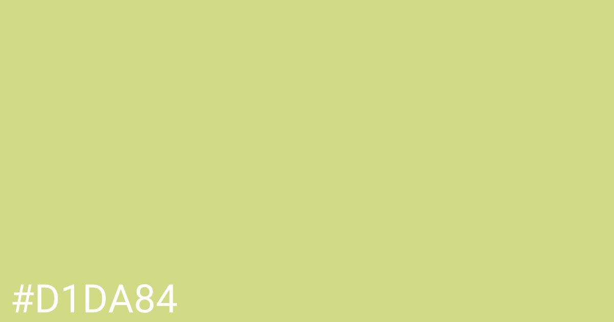 Hex color #d1da84 graphic