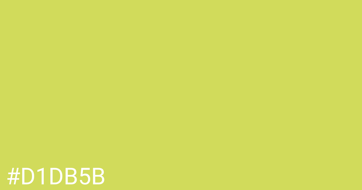 Hex color #d1db5b graphic