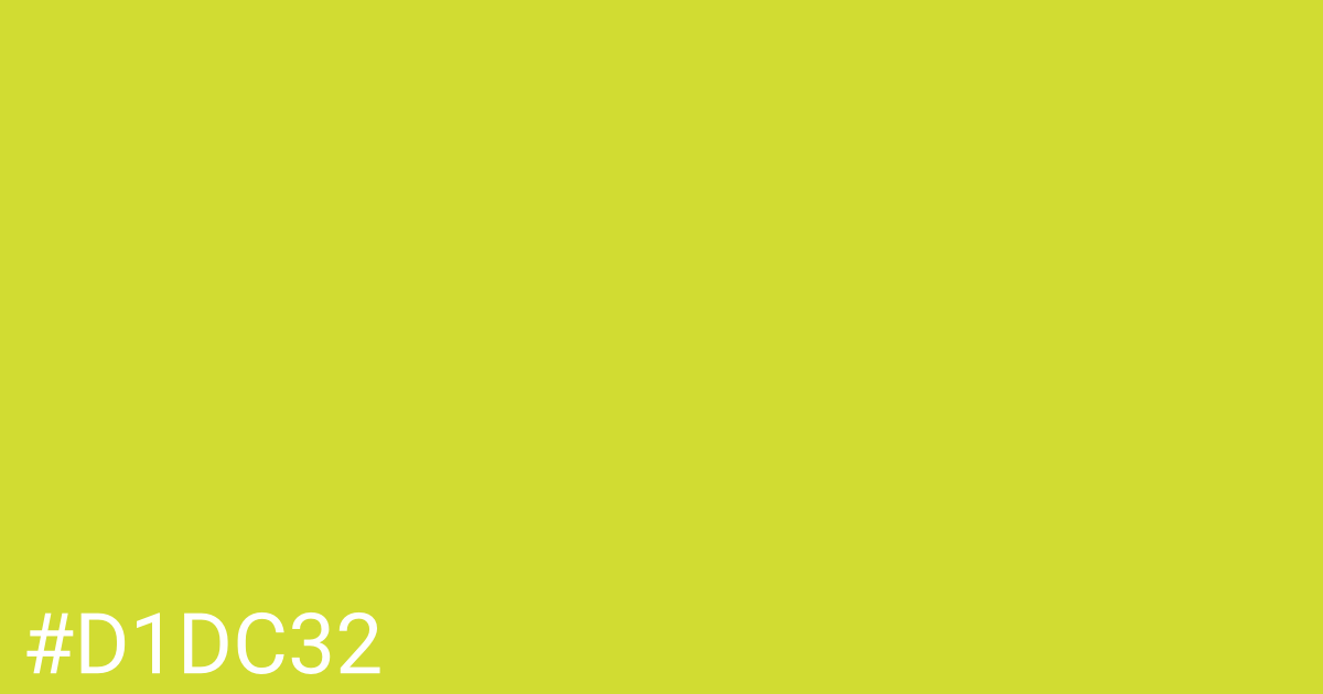 Hex color #d1dc32 graphic