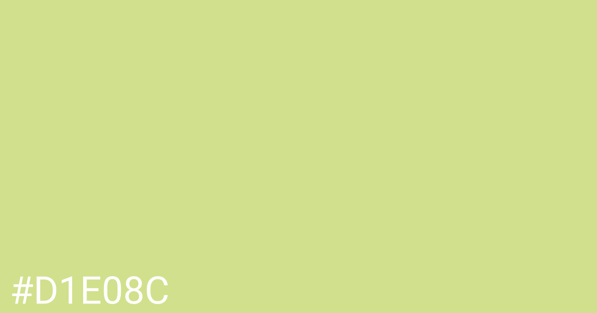 Hex color #d1e08c graphic