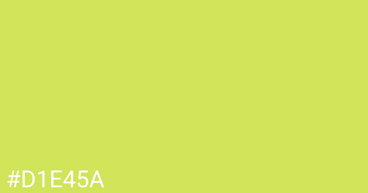 Hex color #d1e45a graphic