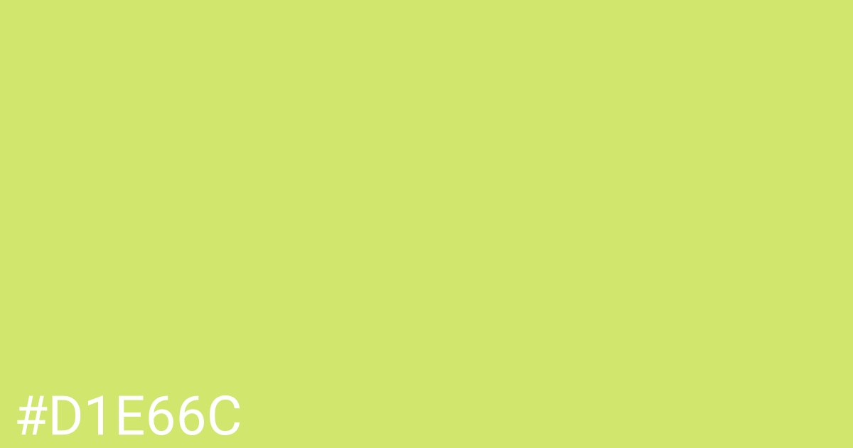 Hex color #d1e66c graphic