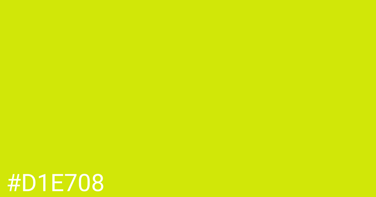 Hex color #d1e708 graphic