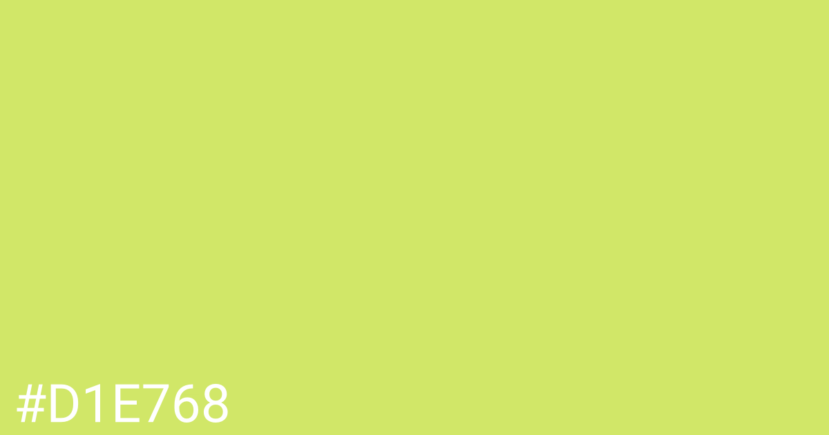 Hex color #d1e768 graphic