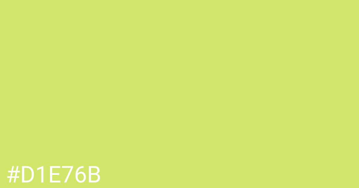 Hex color #d1e76b graphic