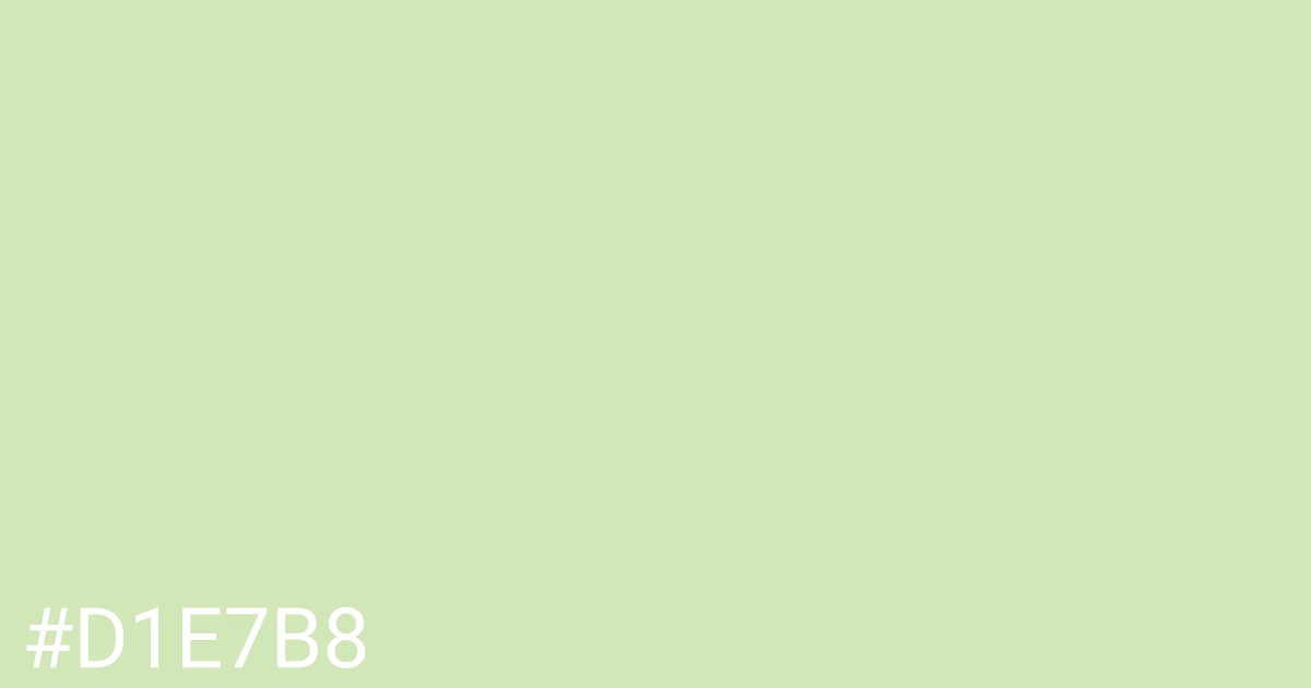 Hex color #d1e7b8 graphic