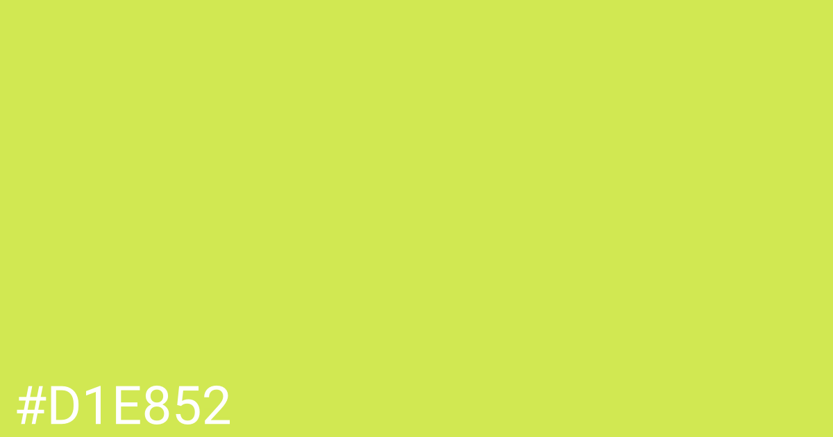 Hex color #d1e852 graphic