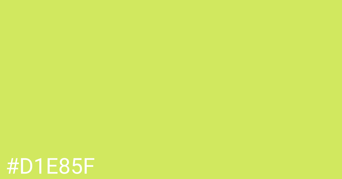 Hex color #d1e85f graphic