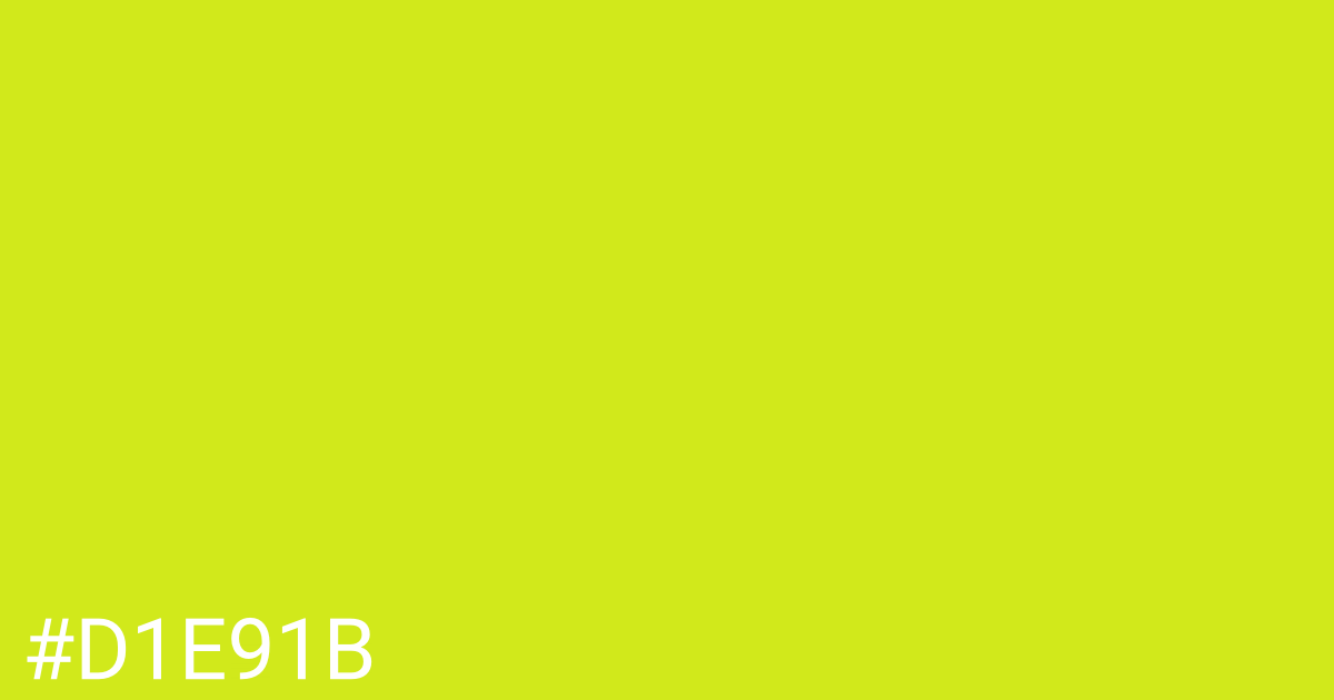 Hex color #d1e91b graphic