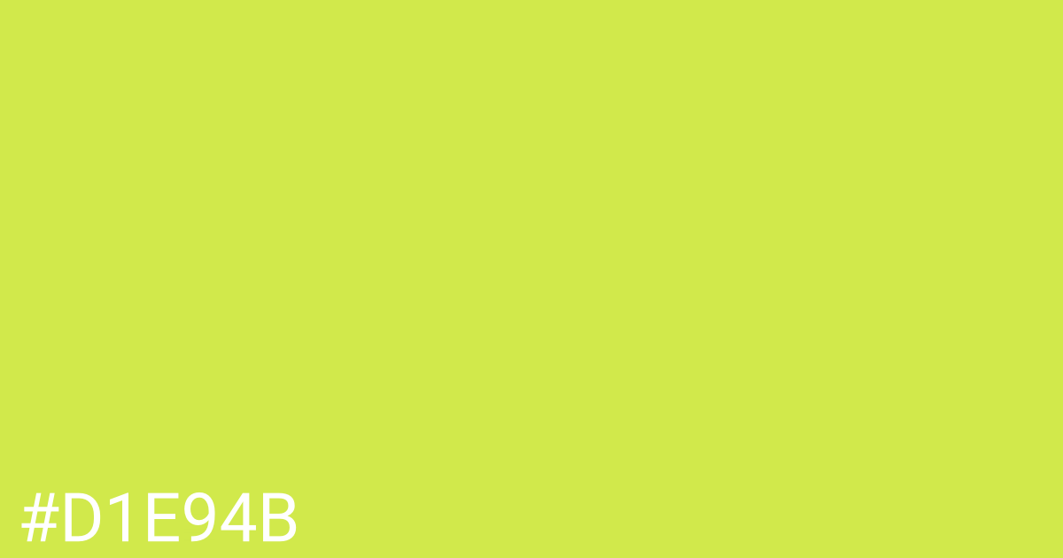 Hex color #d1e94b graphic