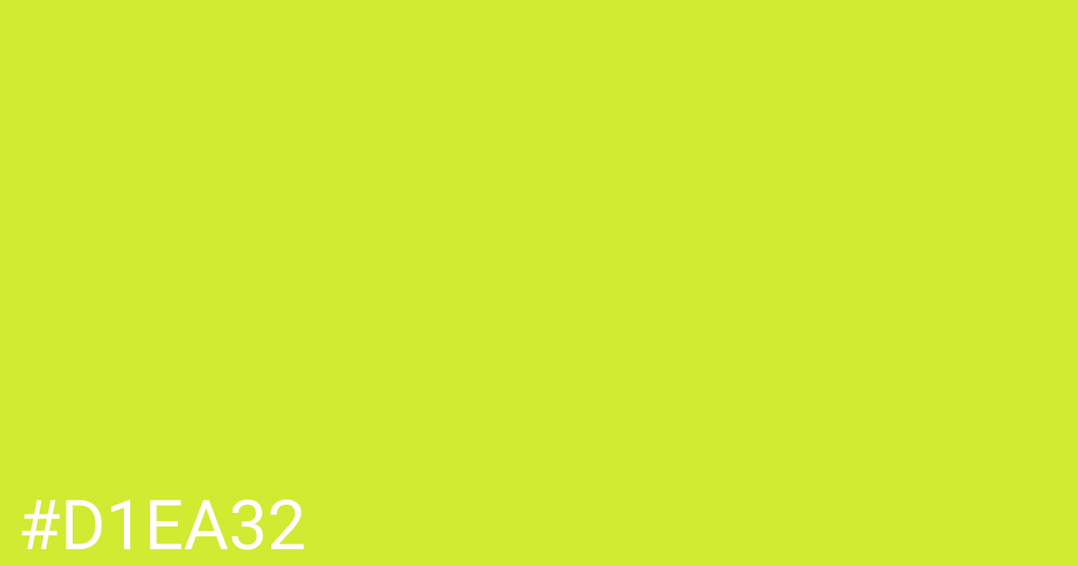 Hex color #d1ea32 graphic