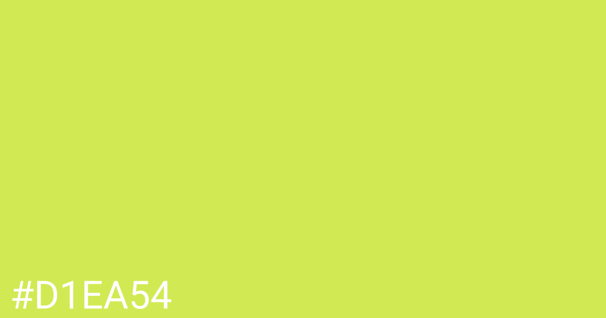 Hex color #d1ea54 graphic