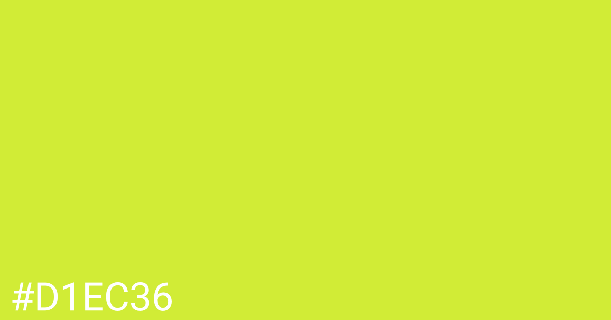 Hex color #d1ec36 graphic