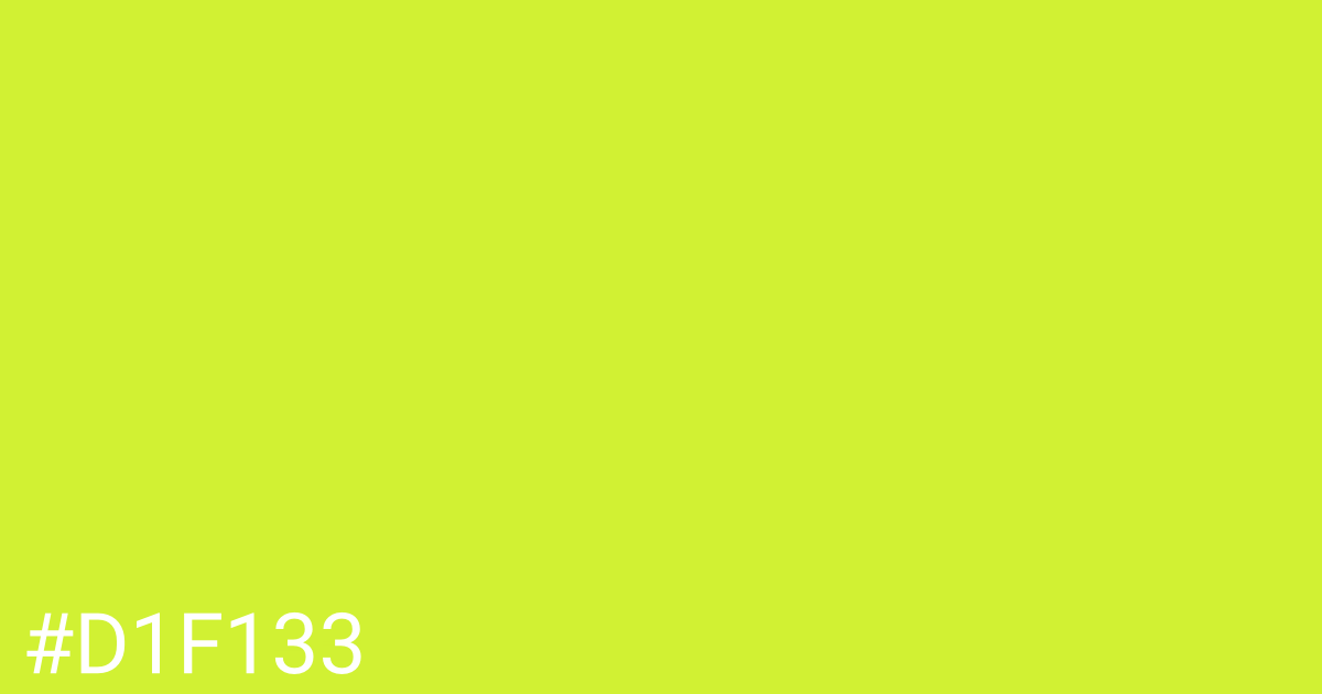 Hex color #d1f133 graphic