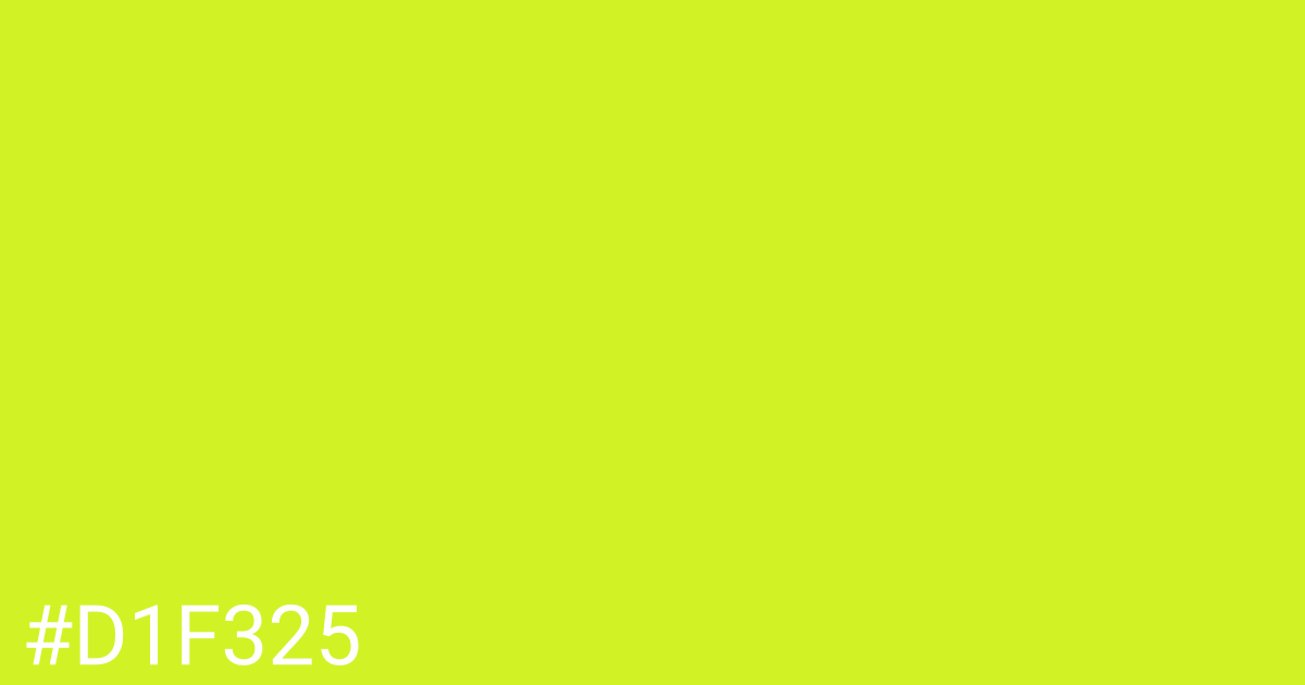 Hex color #d1f325 graphic