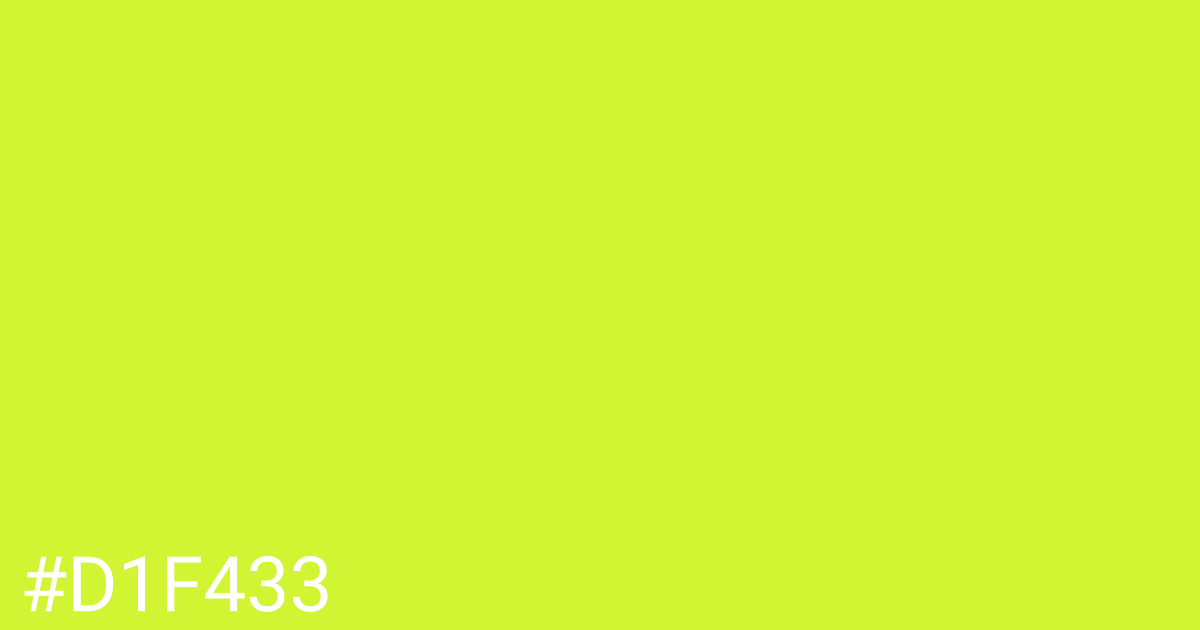 Hex color #d1f433 graphic