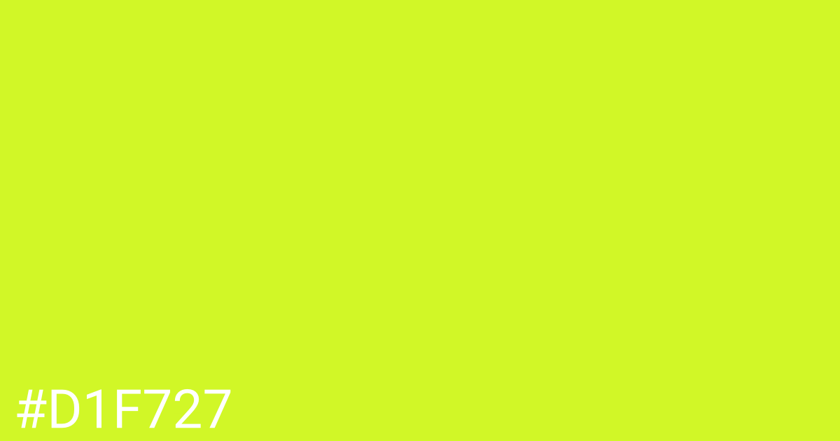 Hex color #d1f727 graphic