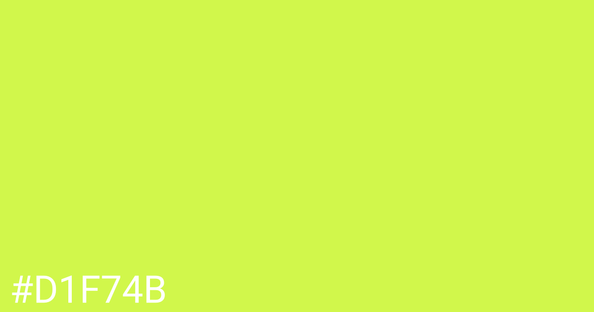 Hex color #d1f74b graphic