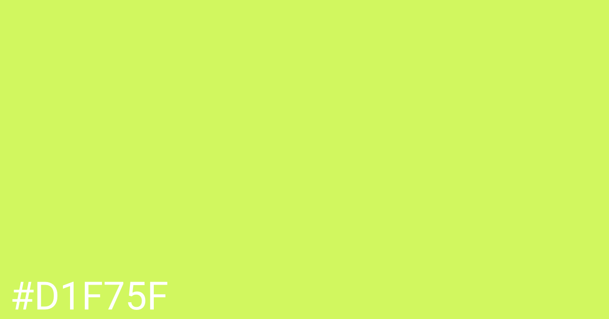 Hex color #d1f75f graphic