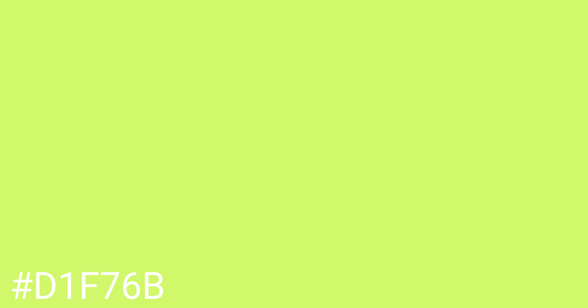 Hex color #d1f76b graphic