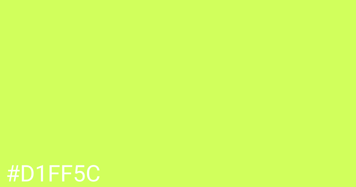 Hex color #d1ff5c graphic