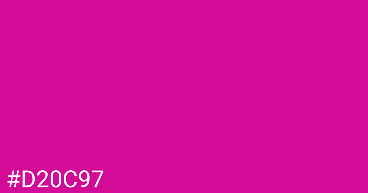 Hex color #d20c97 graphic