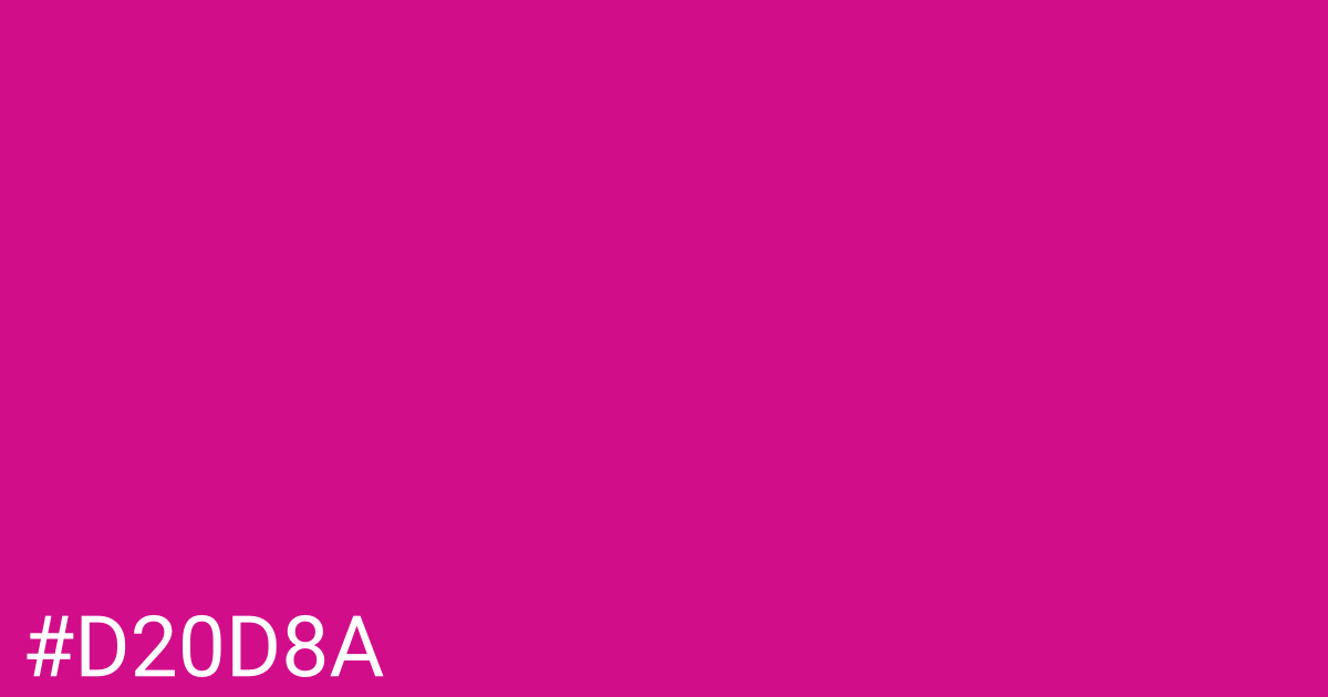 Hex color #d20d8a graphic