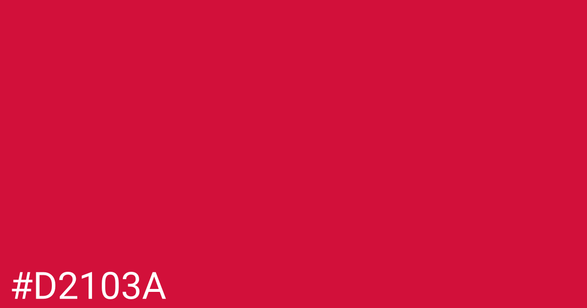 Hex color #d2103a graphic