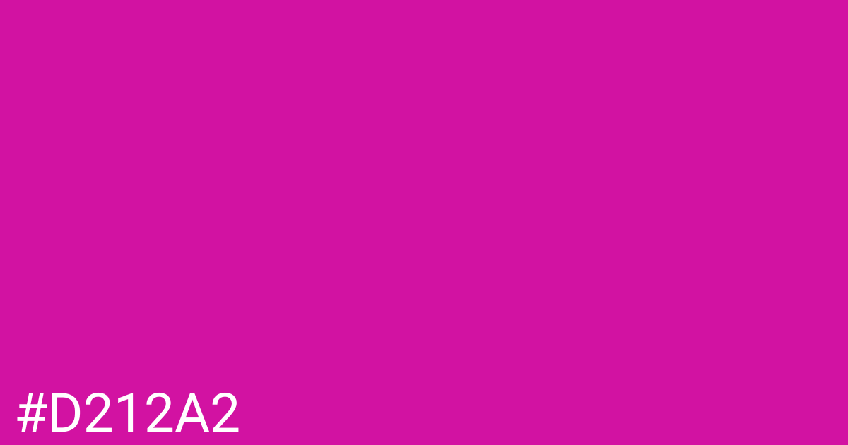 Hex color #d212a2 graphic