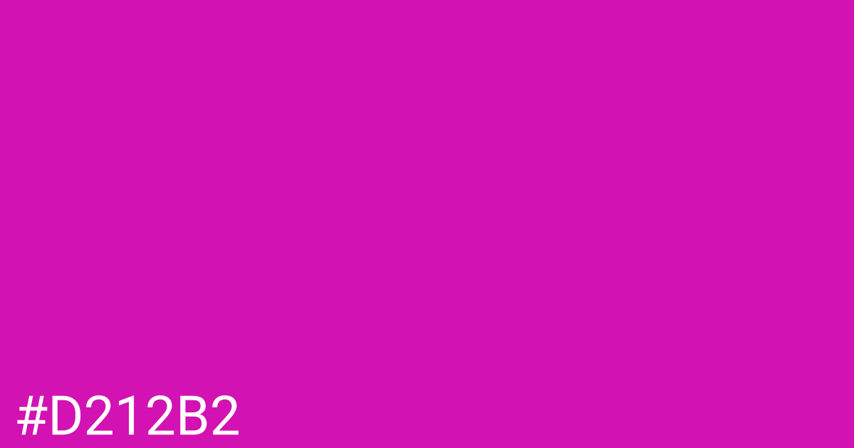 Hex color #d212b2 graphic
