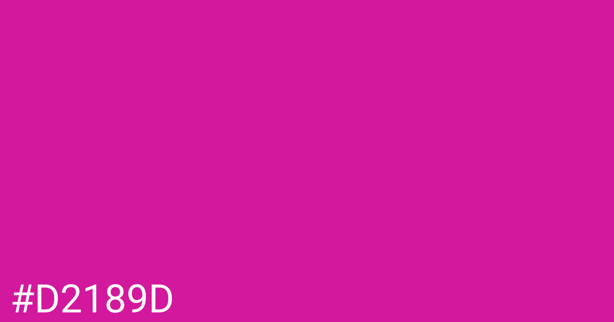 Hex color #d2189d graphic