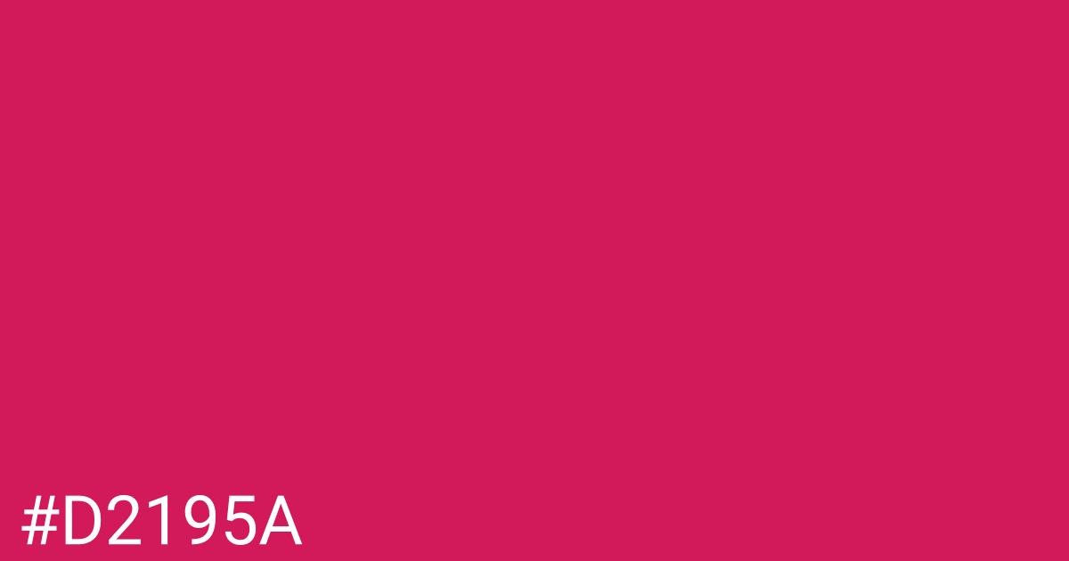 Hex color #d2195a graphic