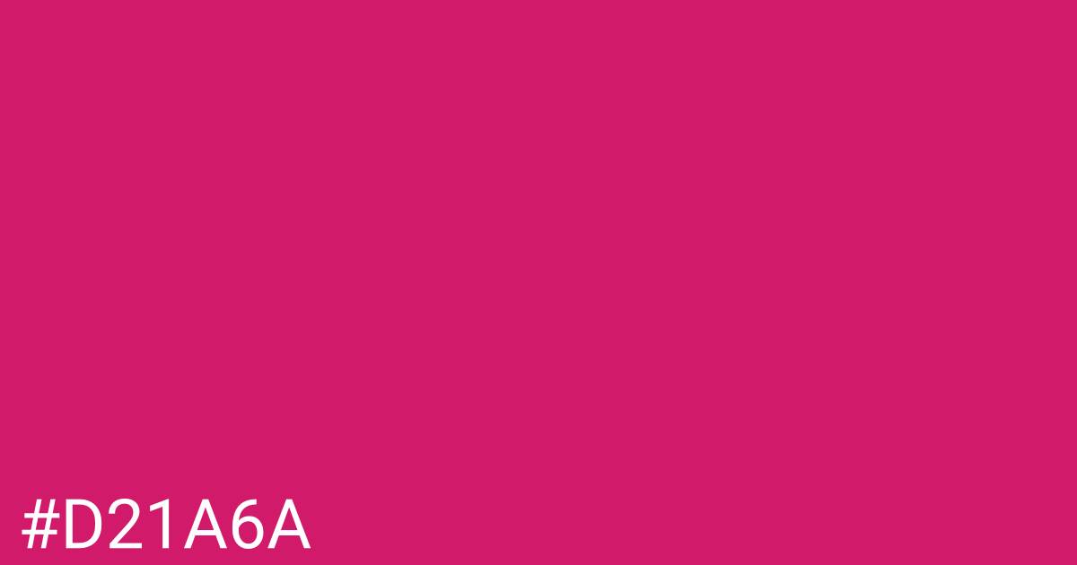 Hex color #d21a6a graphic