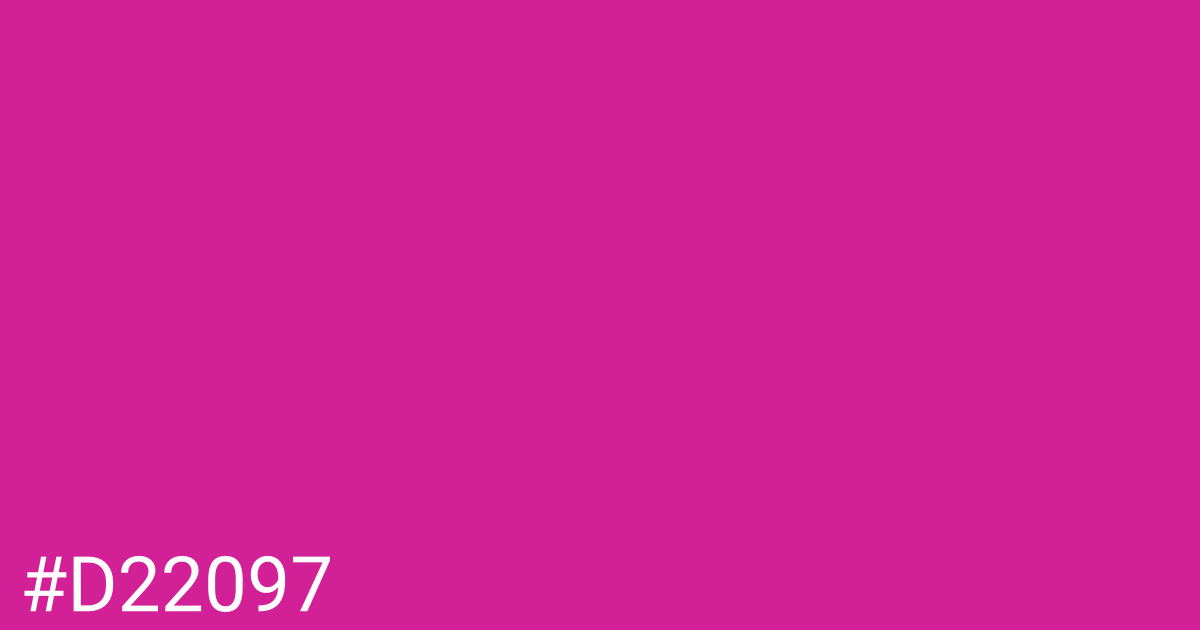 Hex color #d22097 graphic