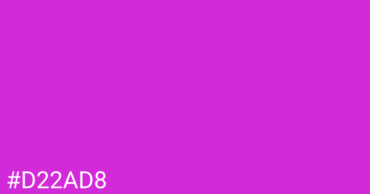 Hex color #d22ad8 graphic