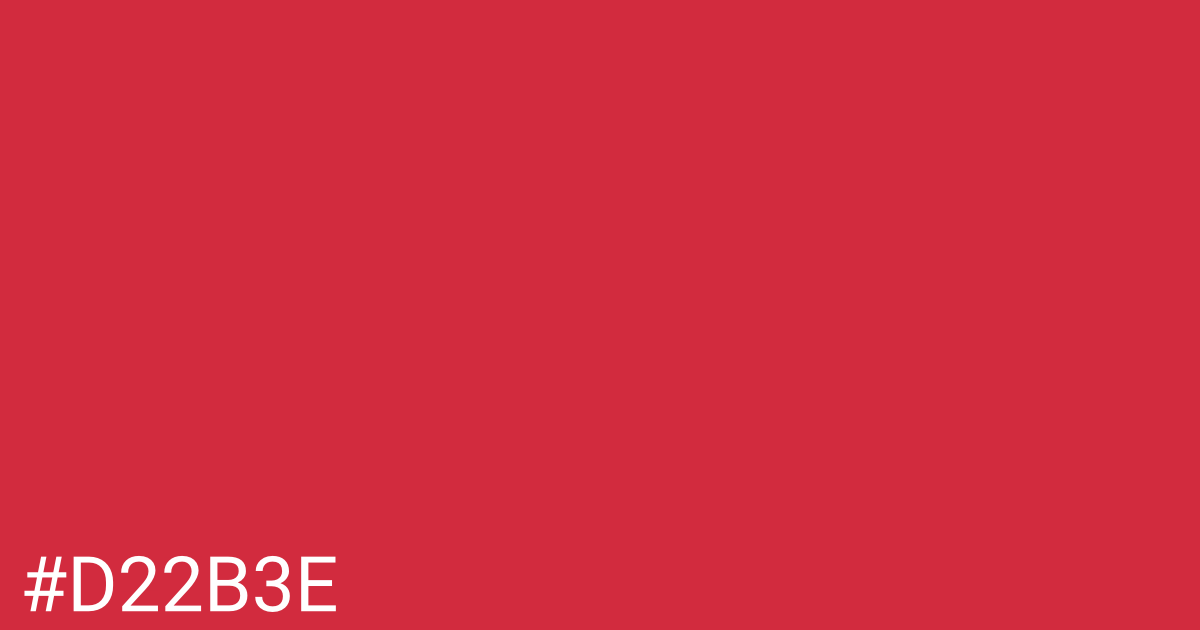 Hex color #d22b3e graphic